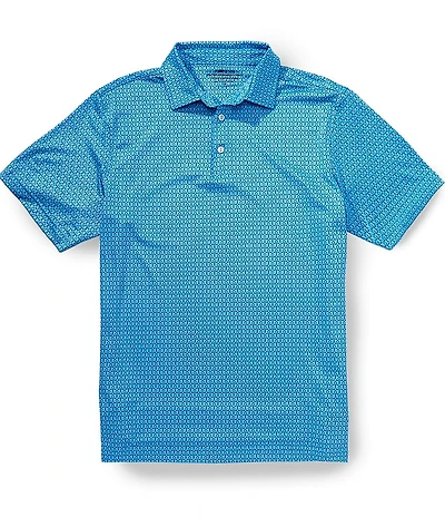 Vineyard Vines Sankaty Performance Golf Club Print Short Sleeve Polo Shirt