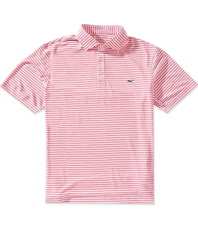 Vineyard Vines Sankaty Striped Pique Short Sleeve Polo Shirt