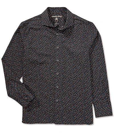 Visconti Arrow Print Long Sleeve Woven Shirt