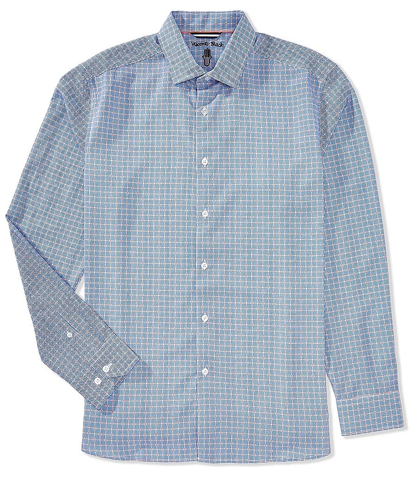 Visconti Check Stretch Long Sleeve Woven Shirt