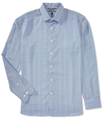 Visconti Check Stretch Long Sleeve Woven Shirt