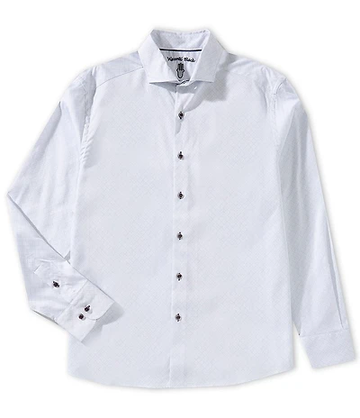 Visconti Geo Print Long Sleeve Woven Shirt