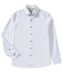 Visconti Geo Print Long Sleeve Woven Shirt
