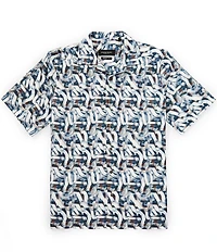 Visconti Geo Short Sleeve Woven Camp Shirt