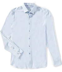 Visconti Gingham Performance Stretch Long Sleeve Woven Shirt