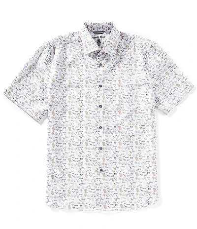 Visconti Glasses Stretch Short Sleeve Woven Shirt