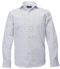 Visconti Micro Paisley Print Long Sleeve Woven Shirt