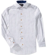 Visconti Mini Floral Print Long Sleeve Woven Shirt