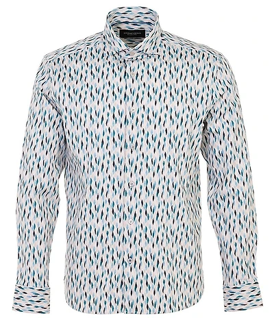 Visconti Multi Print Long Sleeve Woven Shirt