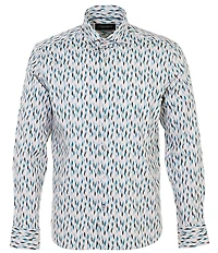 Visconti Multi Print Long Sleeve Woven Shirt