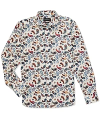 Visconti Paisley Stretch Long Sleeve Woven Shirt