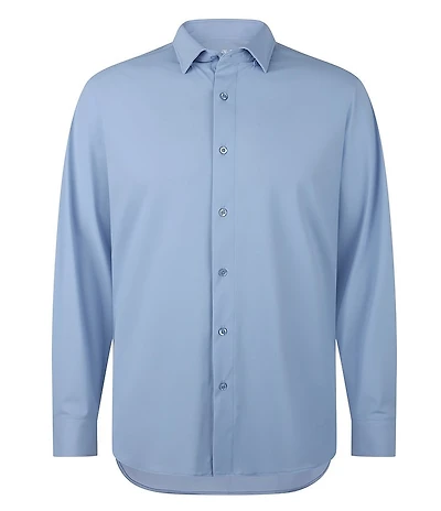 Visconti Solid Performance Stretch Long Sleeve Woven Shirt