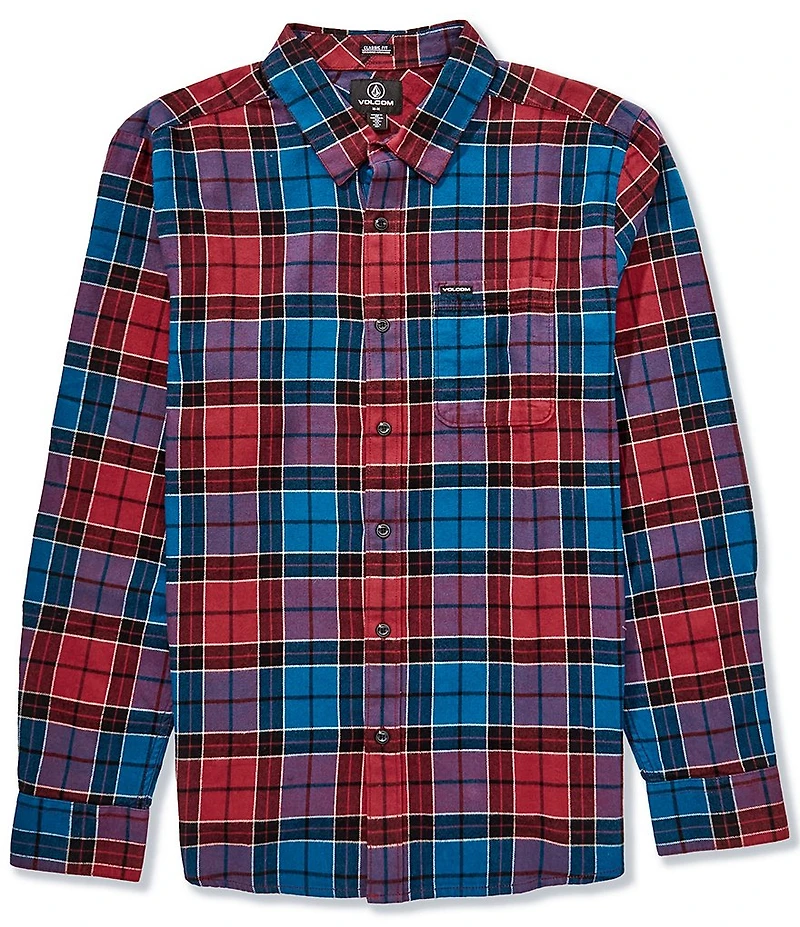 Volcom Caden Long Sleeve Plaid Flannel Shirt
