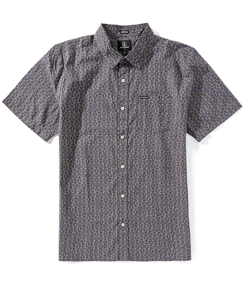 Volcom Scaler Stone Short Sleeve Printed Woven Shirt