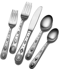 Wallace Silversmiths Taos 45-Piece Stainless Steel Flatware Set