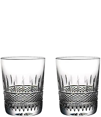 Waterford Crystal Irish Lace Double Old-Fashion Glasses, Set of 2