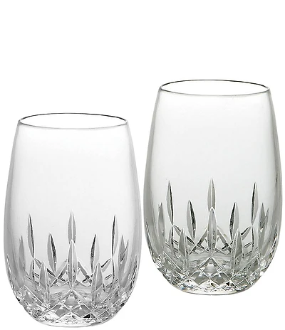 Waterford Lismore Essence Stemless White Wine Glasses, Set of 2
