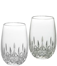 Waterford Lismore Essence Stemless White Wine Glasses, Set of 2
