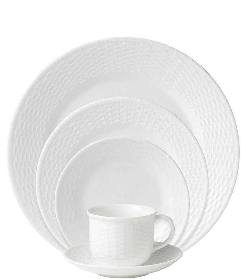 Wedgwood Nantucket Basket Sculpted Bone China -Piece Place Setting