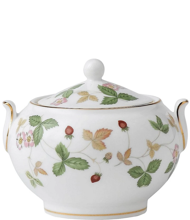 Wedgwood Wild Strawberry Covered Sugar Bowl