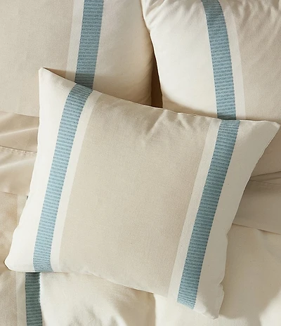 White Sand Breeze Square Decorative Throw Pillow Cover