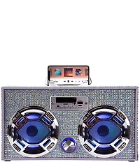 Wireless Express Iridescent Bling Bluetooth Mini Boom Box