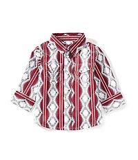 Wrangler® Baby Boys Long Sleeve Checotah Western Button Down Shirt