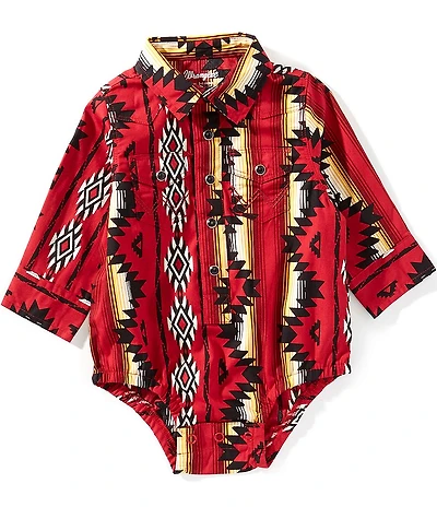 Wrangler® Baby Boys Long-Sleeve Printed Bodysuit