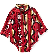 Wrangler® Baby Boys Long-Sleeve Printed Bodysuit