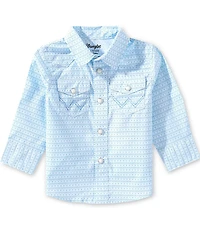 Wrangler® Baby Boys Long-Sleeve Printed Woven Western Shirt
