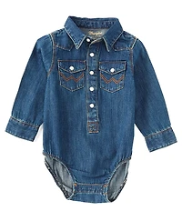 Wrangler® Baby Boys Long Sleeve Bodysuit