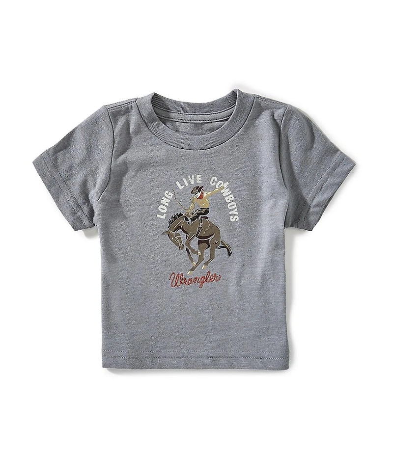 Wrangler® Baby Boys Short-Sleeve Long Live Cowboys Printed T-Shirt
