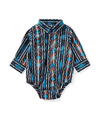 Wrangler® Baby Boys Western Checotah Long Sleeve Button Front Shirt