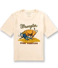 Wrangler Big Boys Steer Wrestling Graphic Tee