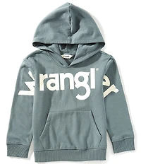 Wrangler® Big Girls Long-Sleeve Logo-Detailed Hoodie