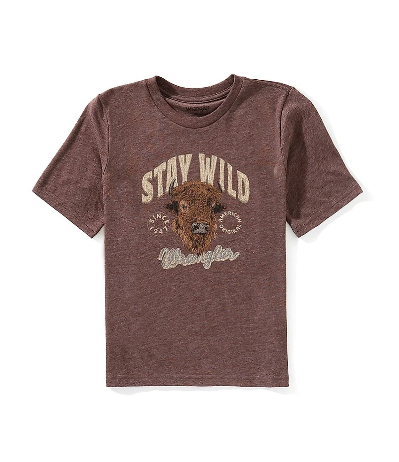 Wrangler® Boys Buffalo Graphic Short-Sleeve T-Shirt