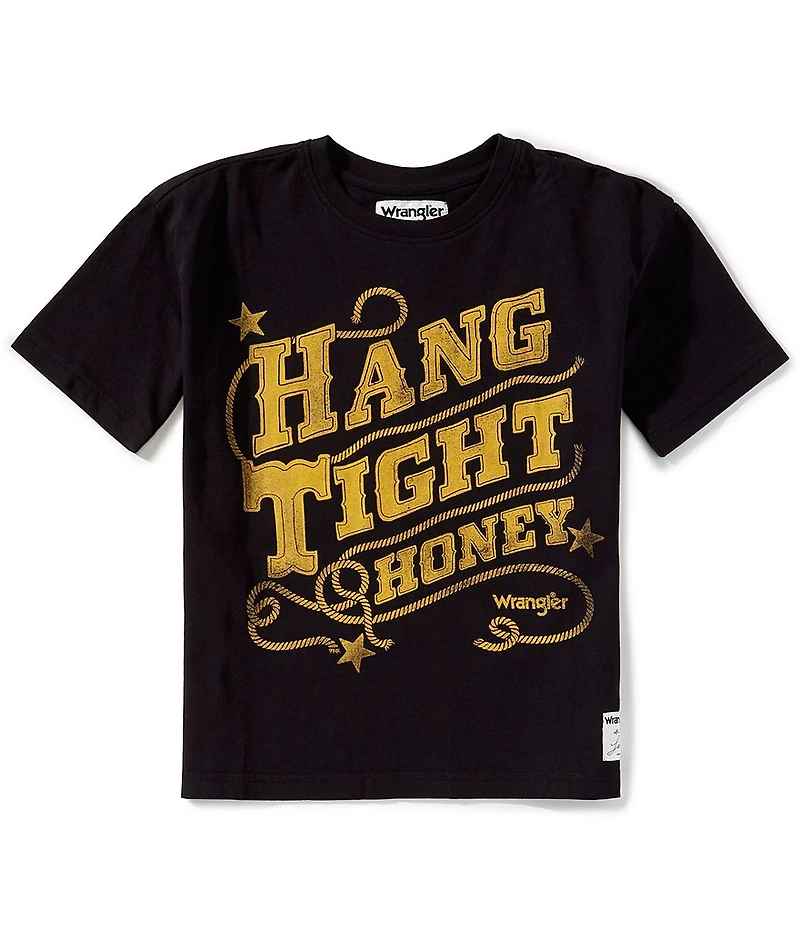Wrangler® x Lainey Wilson Big Girls Hang Tight Honey Graphic T-Shirt