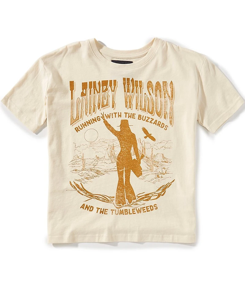 Wrangler® x Lainey Wilson Big Girls Short Sleeve Running With The Buzzards T-Shirt