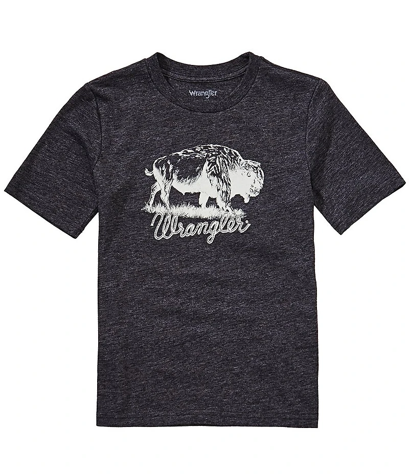 Wrangler® Big Boys Short-Sleeve Buffalo-Graphic T-Shirt