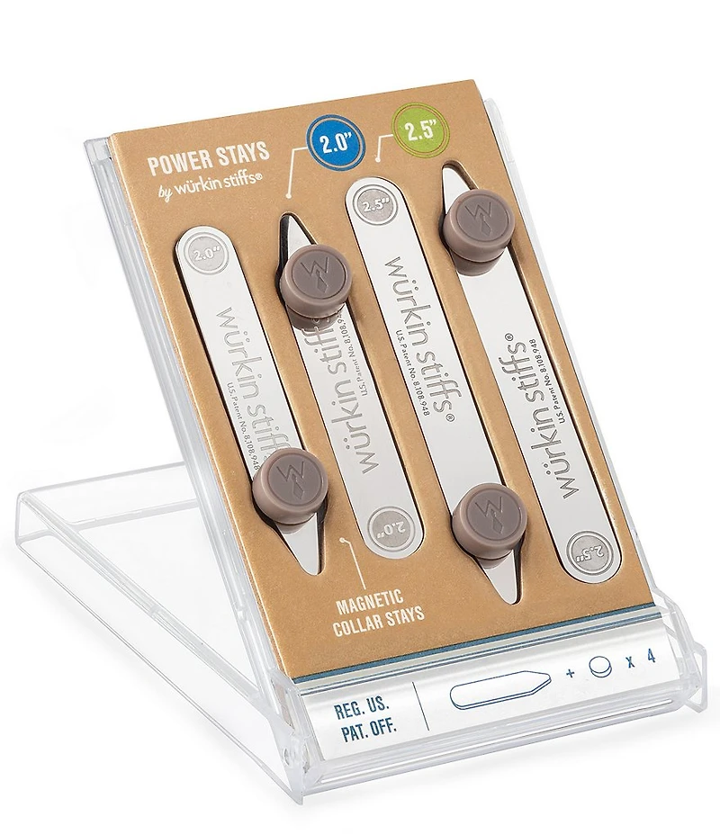 Wurkin Stiff 2-Size Magnetic Power Collar Stays