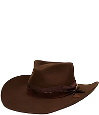 Wyeth Yellowstone Ribbon Band Wool Cowboy Hat