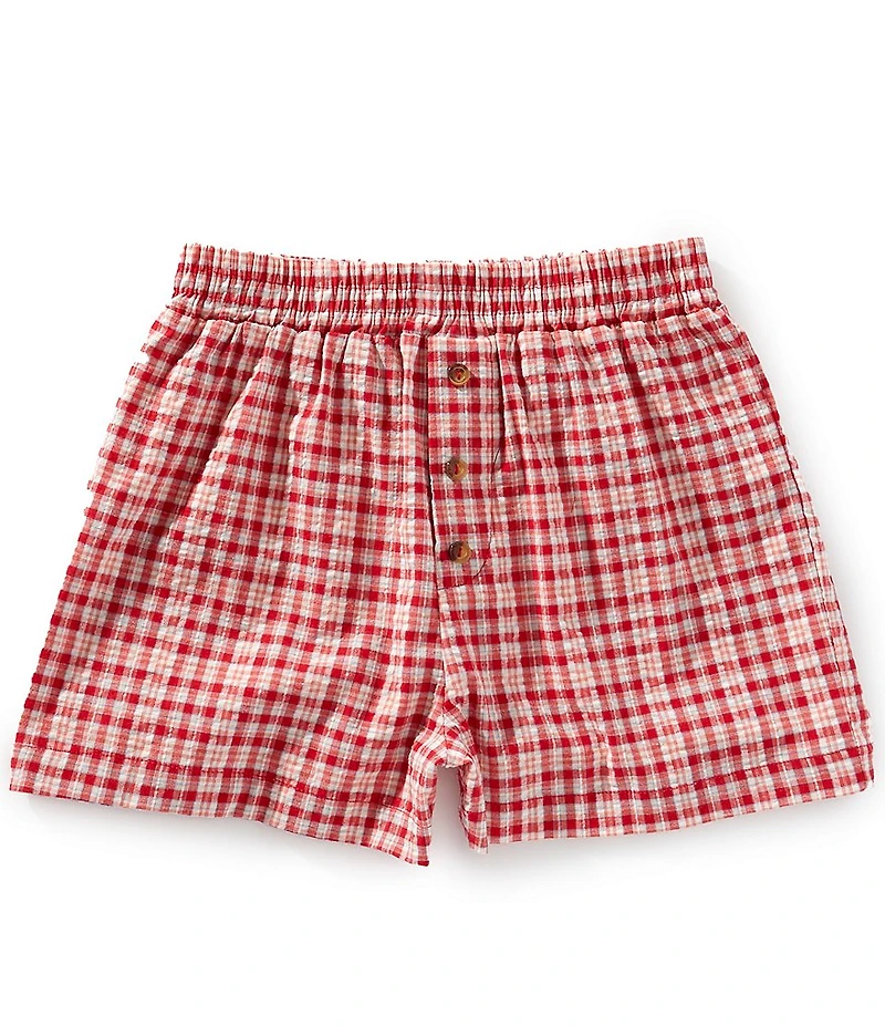 Xtraordinary Big Girls Plaid Boxer Shorts