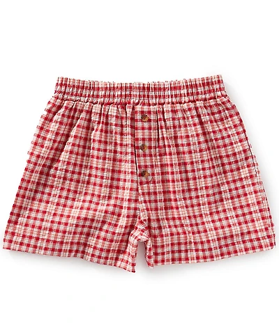 Xtraordinary Big Girls Plaid Boxer Shorts