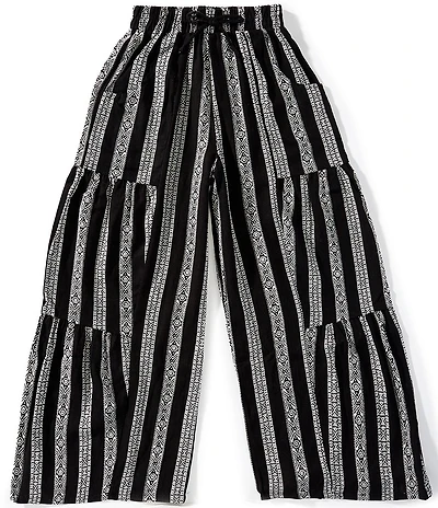 Xtraordinary Big Girls Graphic Striped Palazzo Wide Leg Pants