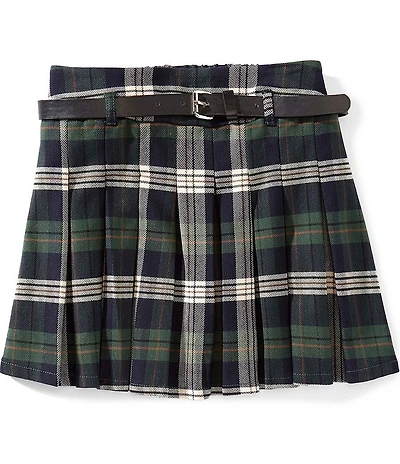 Xtraordinary Big Girls Plaid Belted Skirt