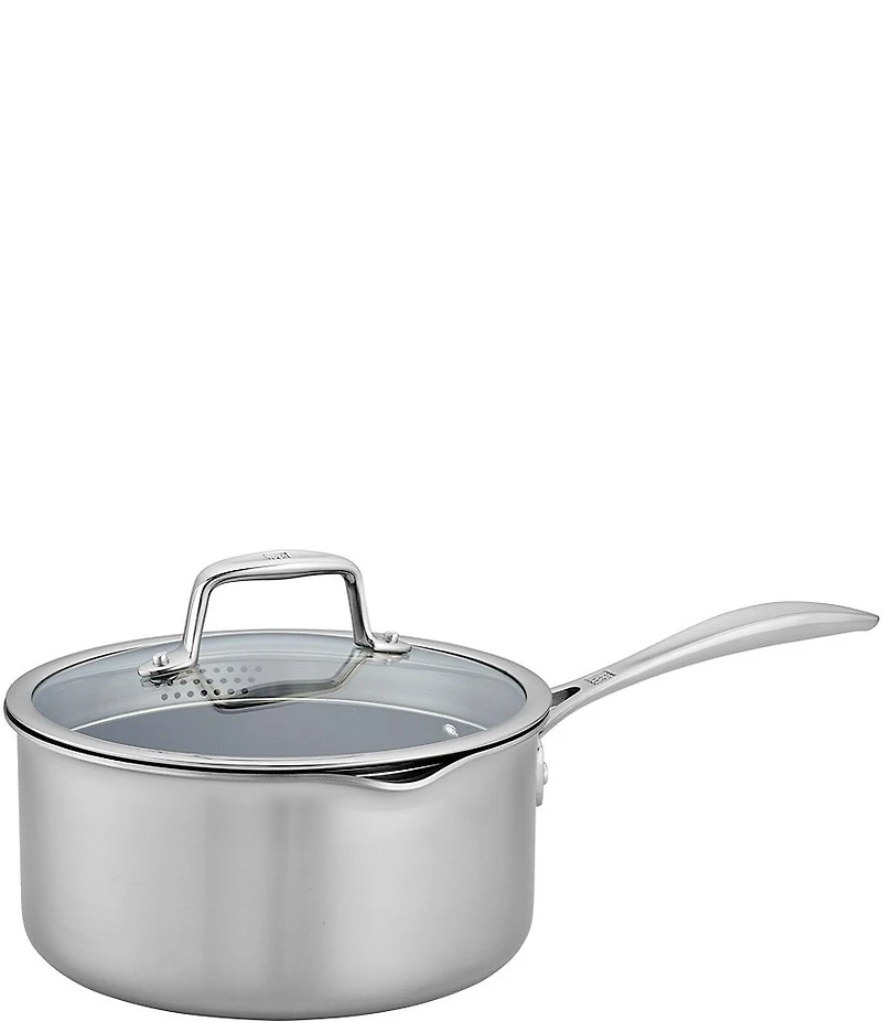 Zwilling Clad CFX 3-qt Stainless Steel Ceramic Nonstick Saucepan