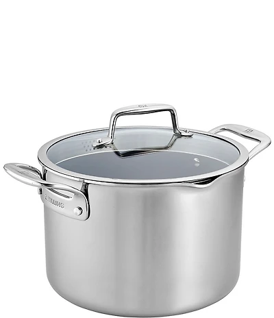 Zwilling Clad CFX 8-qt Stainless Steel Ceramic Nonstick Stock Pot