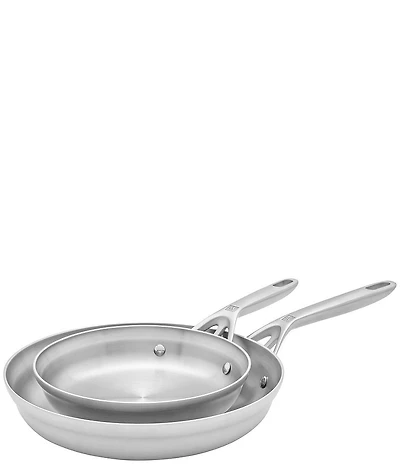 Zwilling Motion Stainless Steel 2-Piece Fry Pan Set