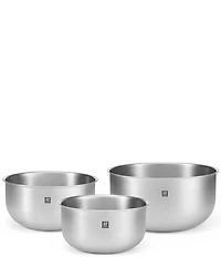 Zwilling Prep 3-Piece Silver Nesting Bowl Set