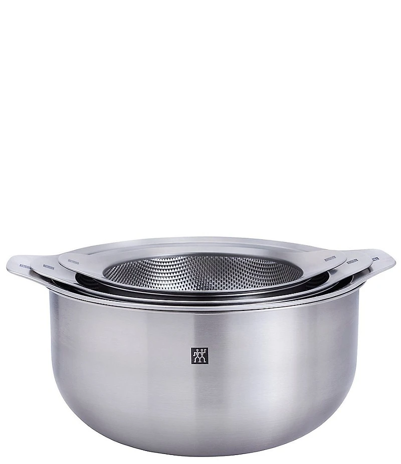 Zwilling Prep 6-Piece Nesting Bowl And Strainer Set